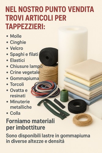 Materiali per tappezzeria